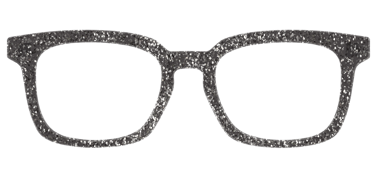 The Black Sparkle - Front Top Image - Pair Eyewear