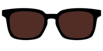 The Black with Brown Golf lens - Front Top Thumbnail - Pair Eyewear