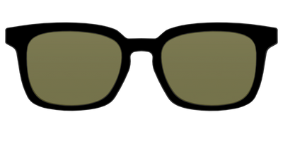 The Black with Green Racquet Sport lens - Front Top Thumbnail - Pair Eyewear