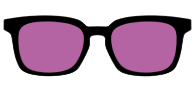 The Black with Violet Golf lens - Front Top Thumbnail - Pair Eyewear