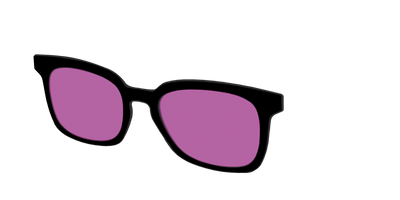 The Black with Violet Golf lens - Angle Top Thumbnail - Pair Eyewear