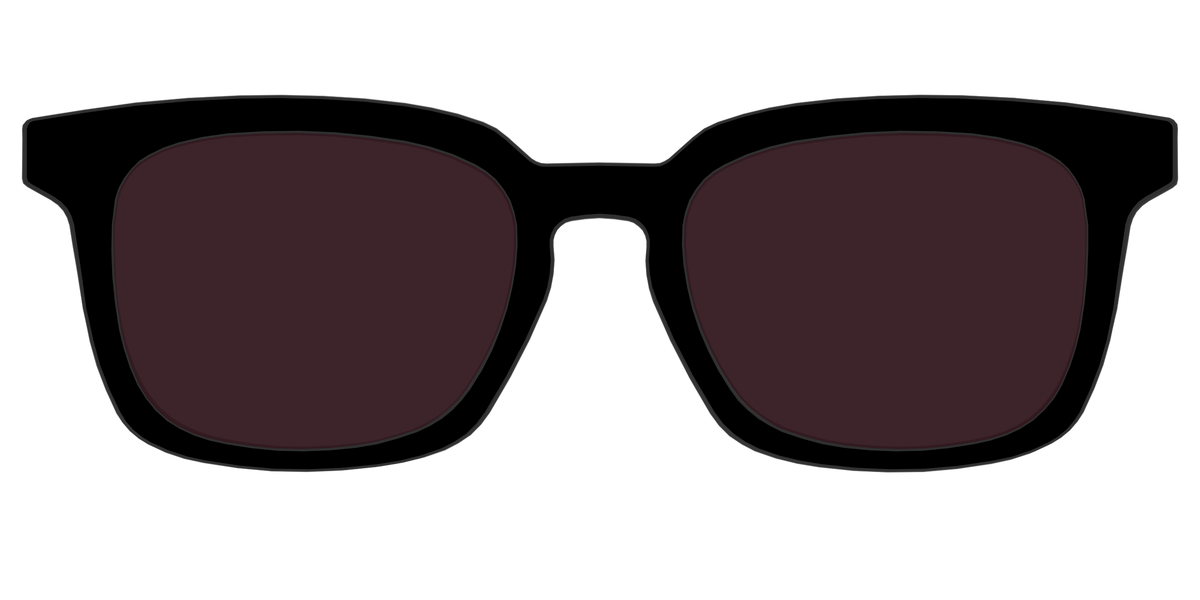 The Black with Water lens - Front Top Image - Pair Eyewear