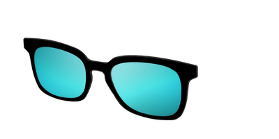 The Polarized Blue Reflective Sun Top - Angle Top Thumbnail - Pair Eyewear