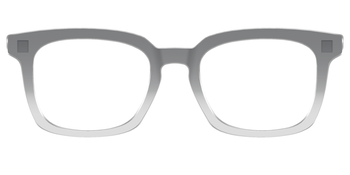 The Charcoal to Light Gray Gradient Crystal - Front Top Image - Pair Eyewear