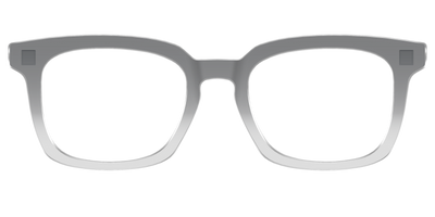 The Charcoal to Light Gray Gradient Crystal - Front Top Thumbnail - Pair Eyewear