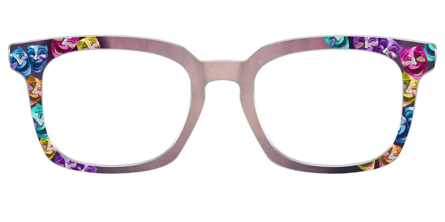 The Comedy Masks - Front Top Image - Pair Eyewear