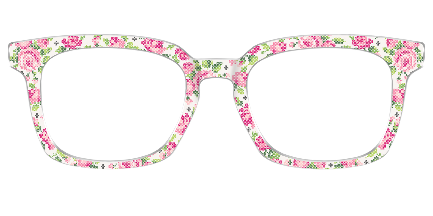 The Cross-Stitch Petals - Front Top Image - Pair Eyewear