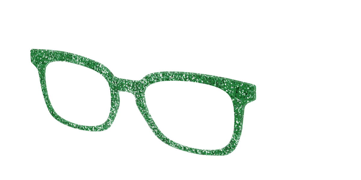 The Emerald Sparkle - Angle Top Image - Pair Eyewear