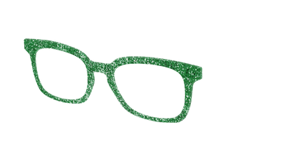 The Emerald Sparkle - Angle Top Thumbnail - Pair Eyewear