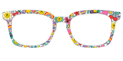 The Funky Foil Stickers - Front Top Thumbnail - Pair Eyewear