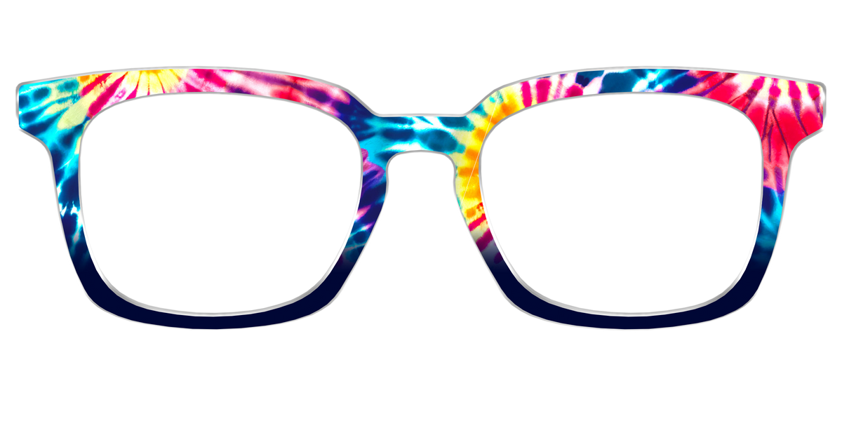 The Funky Tie-Dye - Front Top Image - Pair Eyewear