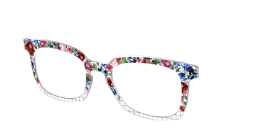 The Graph Paper Floral - Angle Top Thumbnail - Pair Eyewear