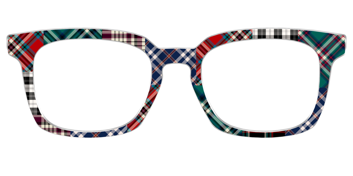 The Grunge Plaid Print Mix - Front Top Image - Pair Eyewear
