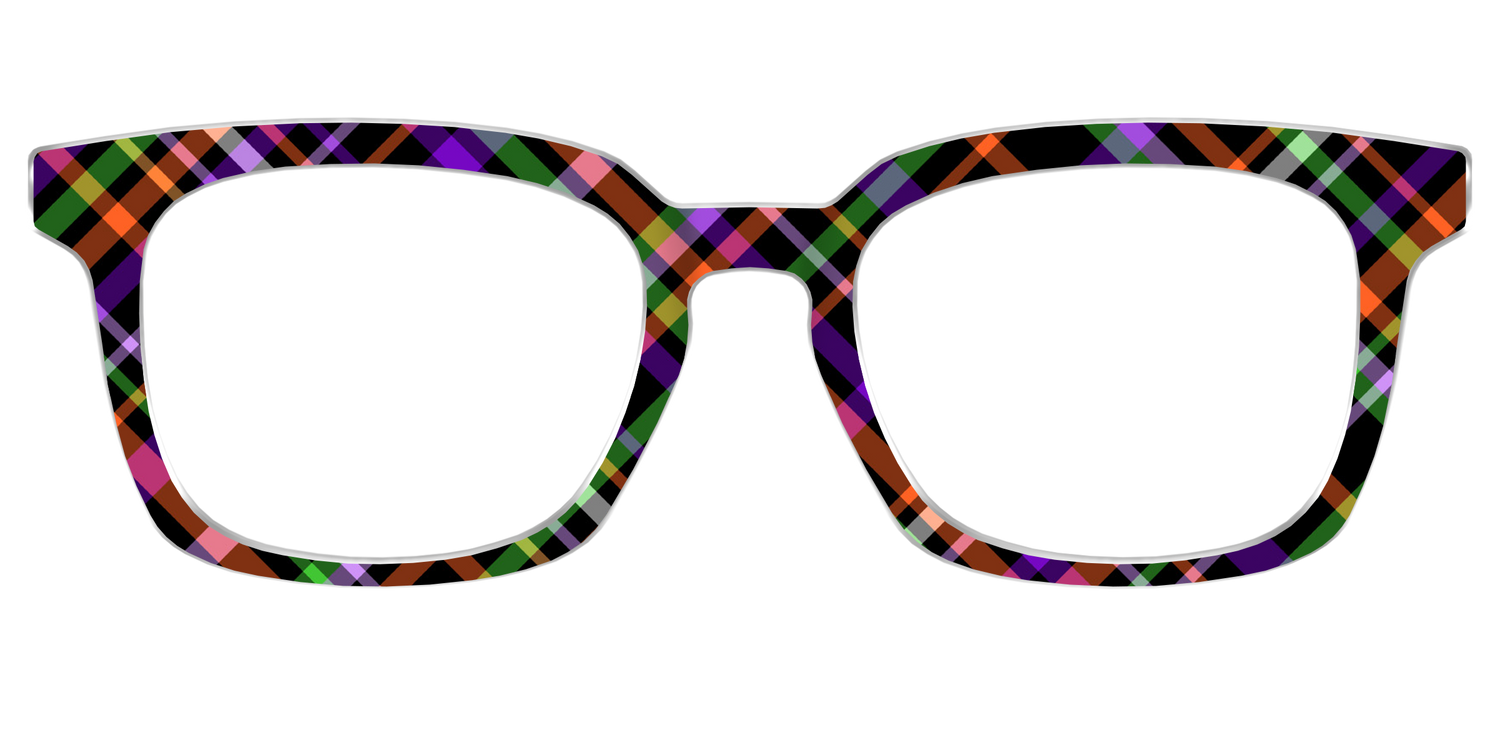 The Hexed Plaid - Front Top Image - Pair Eyewear