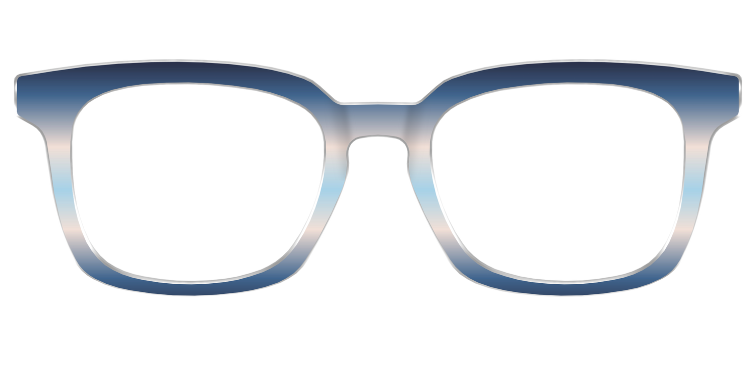 The Hydrangea Haze Gradient - Front Top Image - Pair Eyewear