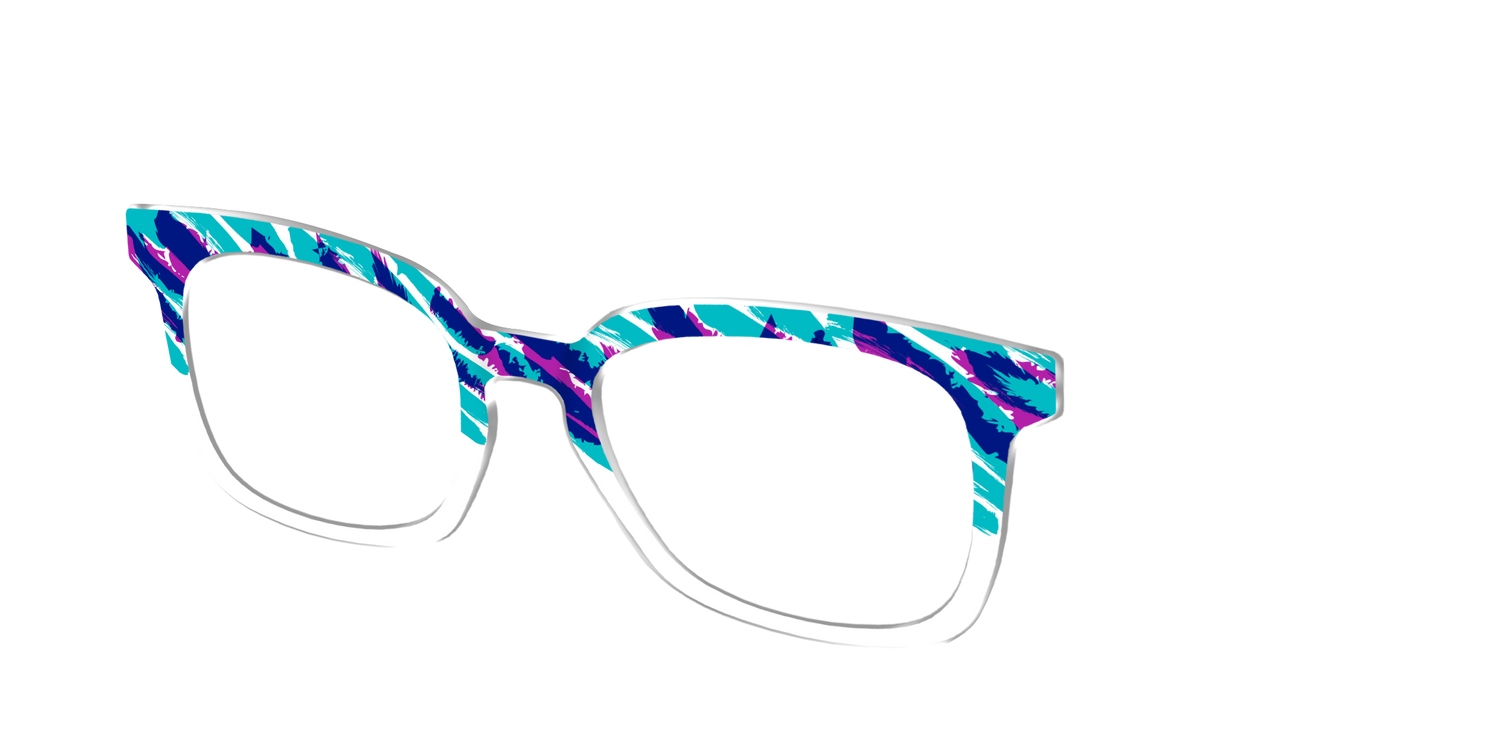 The Jazzy Scribble - Angle Top Image - Pair Eyewear