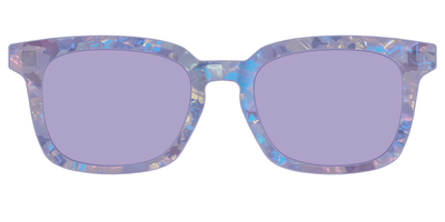 The Lavender Pearl Tort With Celestial Purple lens - Front Top Thumbnail - Pair Eyewear