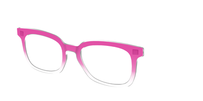 The Magenta Gradient Crystal - Angle Top Thumbnail - Pair Eyewear