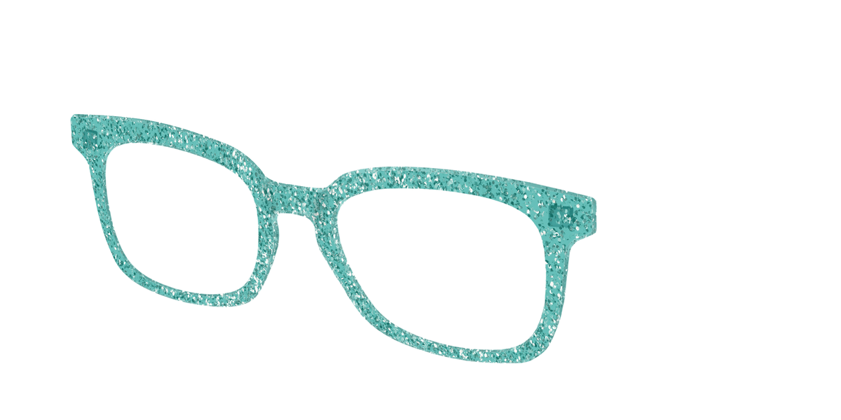 The Mint Sparkle - Angle Top Image - Pair Eyewear