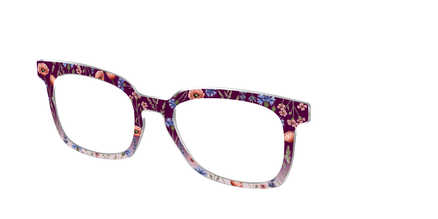 The Mulberry Floral Dip-Dye - Angle Top Image - Pair Eyewear