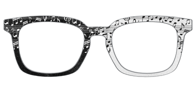The Musical Shimmer Split - Front Top Thumbnail - Pair Eyewear