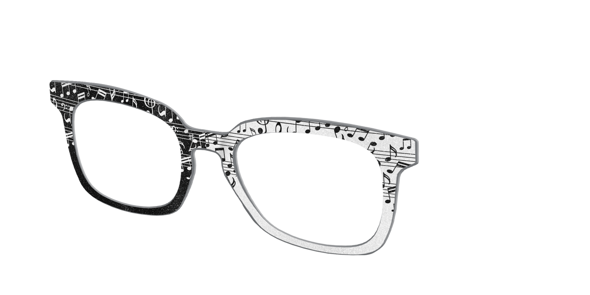 The Musical Shimmer Split - Angle Top Image - Pair Eyewear