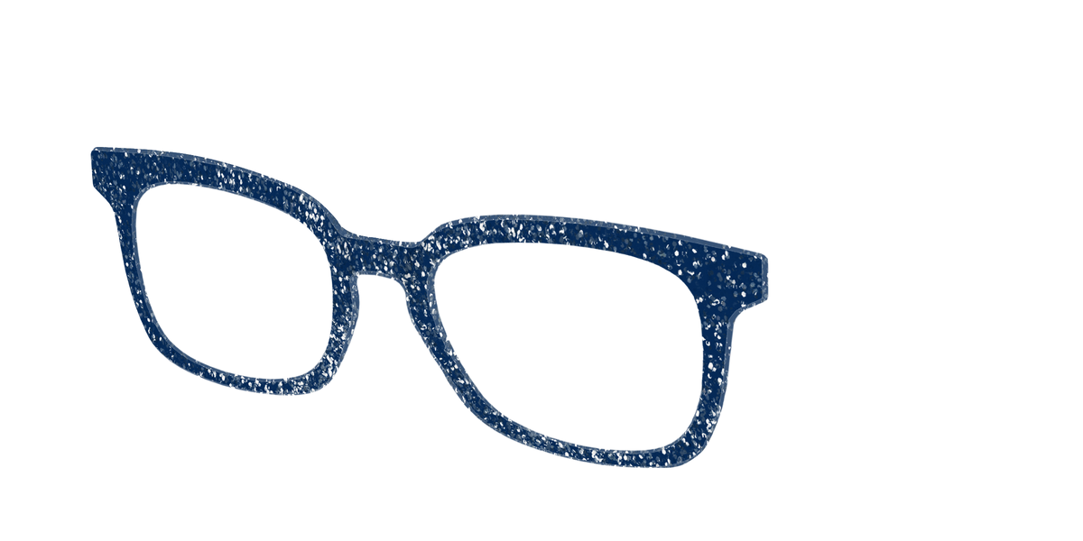 The Navy Sparkle - Angle Top Image - Pair Eyewear