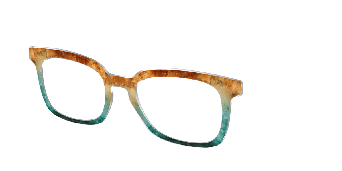 The Oxidized Copper - Angle Top Image - Pair Eyewear