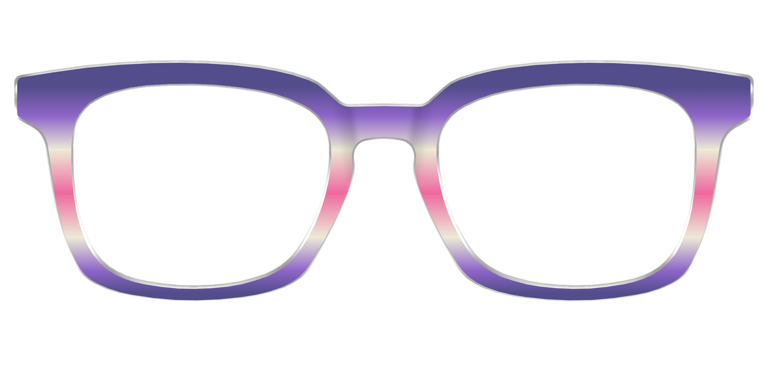 The Petunia Haze Gradient - Front Top Image - Pair Eyewear