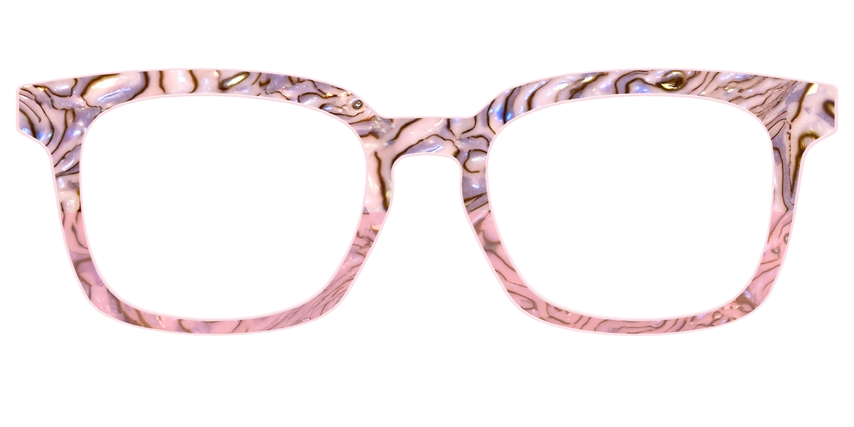 The Pink Conch Shell Pearl Crystal Split - Front Top Image - Pair Eyewear