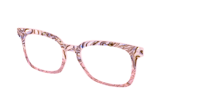 The Pink Conch Shell Pearl Crystal Split - Angle Top Thumbnail - Pair Eyewear
