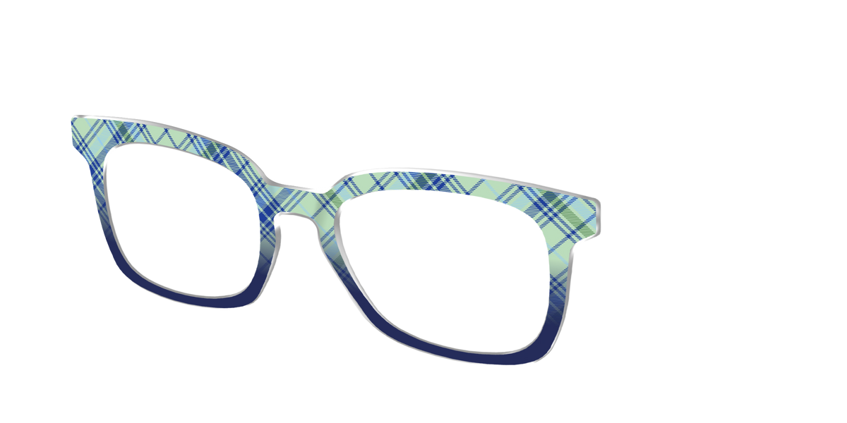 The Poetic Plaid - Angle Top Image - Pair Eyewear
