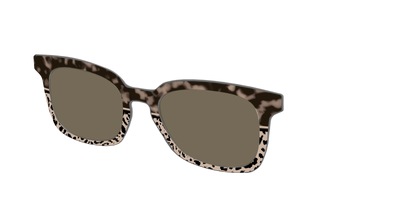 The Polarized Ink Blot Tortoise Split Sun Top - Angle Top Thumbnail - Pair Eyewear