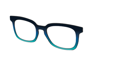 The Royal Blue to Seafoam Gradient - Angle Top Thumbnail - Pair Eyewear