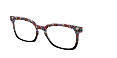 The Skull & Thorn Stained Glass - Angle Top Thumbnail - Pair Eyewear