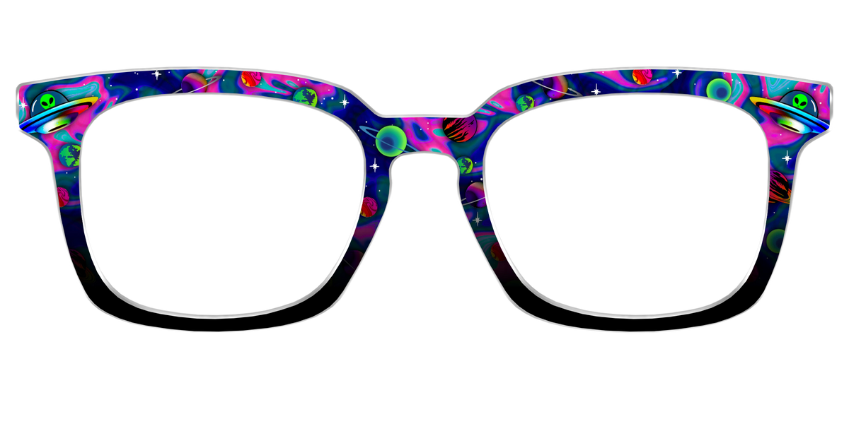 The Space Invasion Marble - Front Top Image - Pair Eyewear