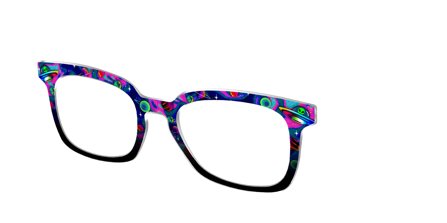 The Space Invasion Marble - Angle Top Image - Pair Eyewear
