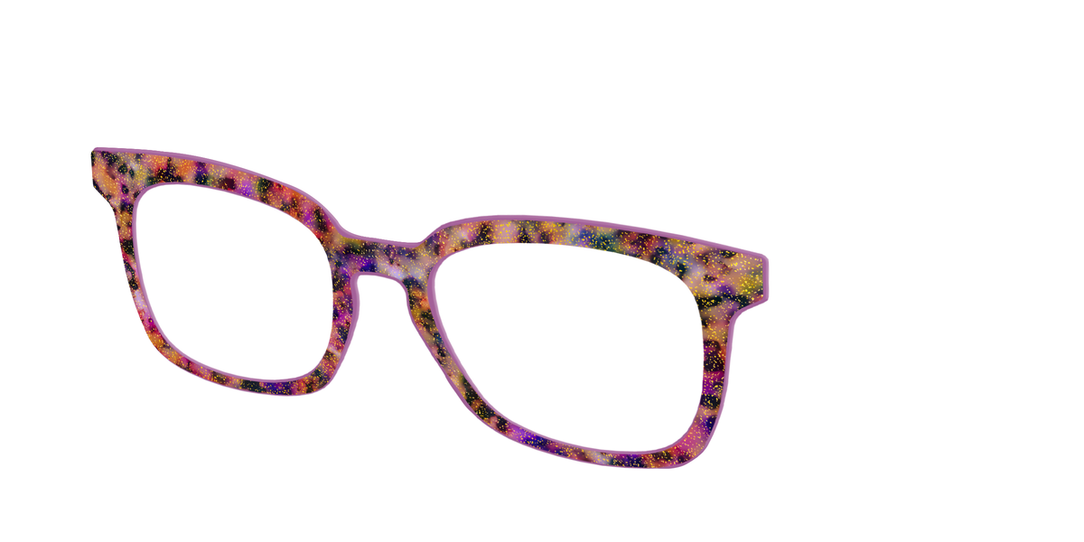 The Spooktacular Tortoise with Glitter - Angle Top Image - Pair Eyewear