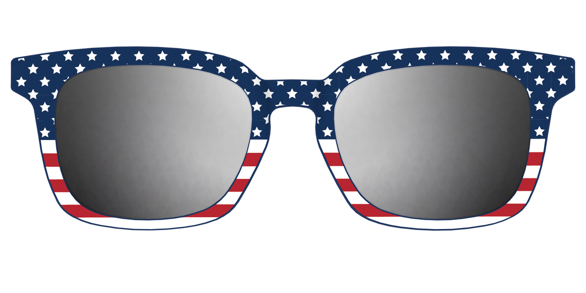 The Polarized Stars & Stripes Sun Top - Front Top Image - Pair Eyewear