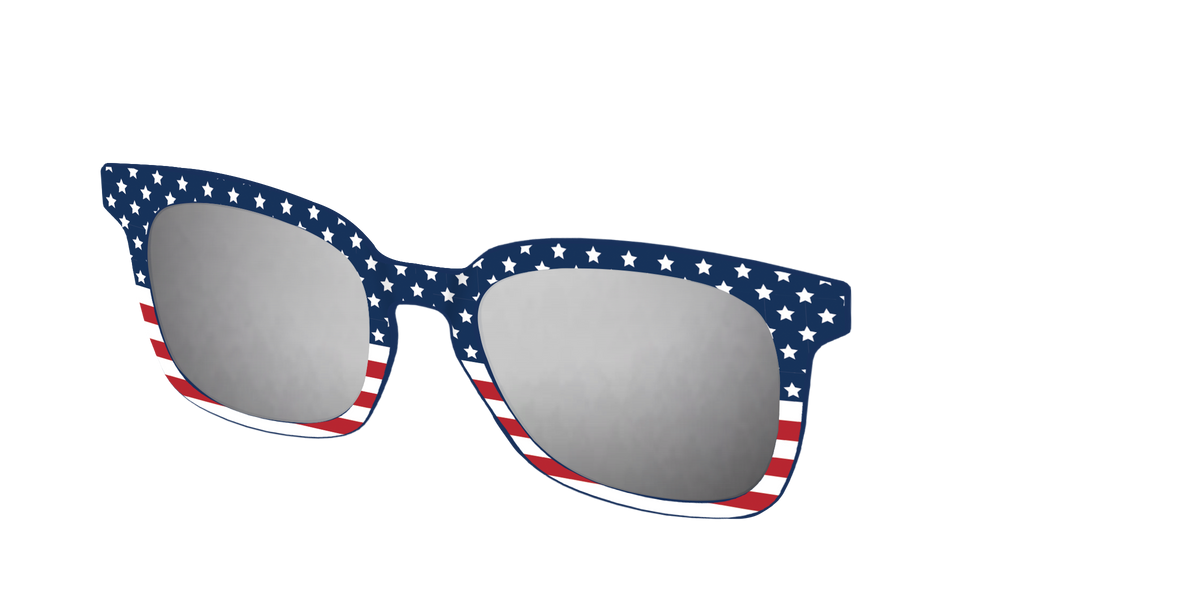 The Polarized Stars & Stripes Sun Top - Angle Top Image - Pair Eyewear