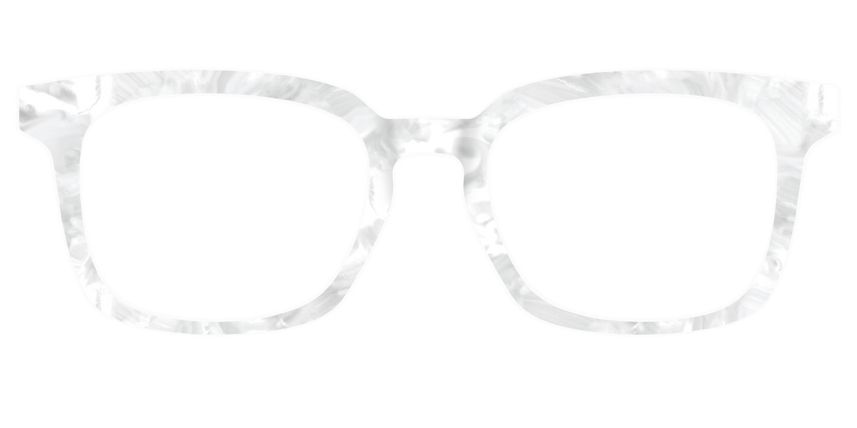 The White Pearlescent - Front Top Image - Pair Eyewear