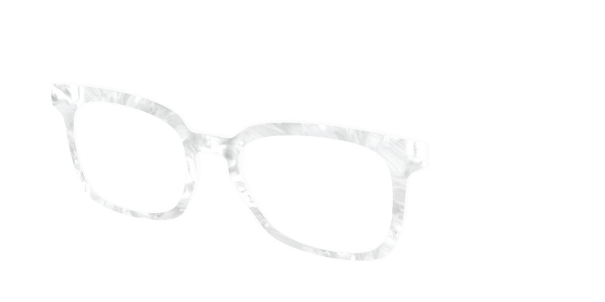 The White Pearlescent - Angle Top Image - Pair Eyewear