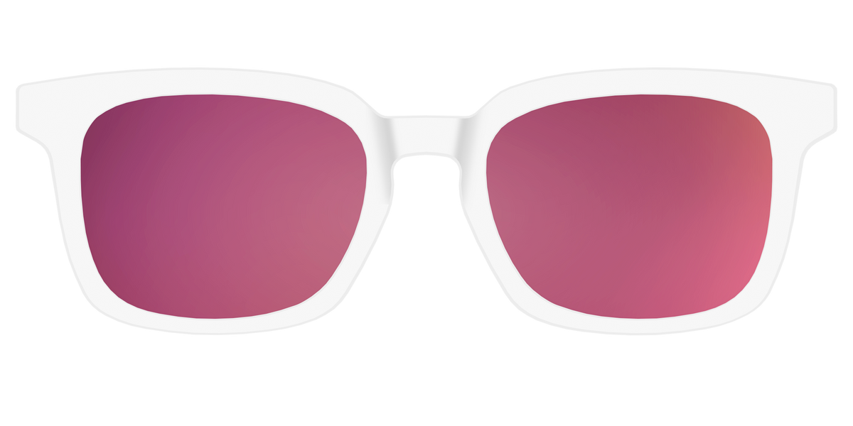 The Polarized White Sun Top - Front Top Image - Pair Eyewear