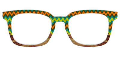 The Woodgrain Waves - Front Top Thumbnail - Pair Eyewear
