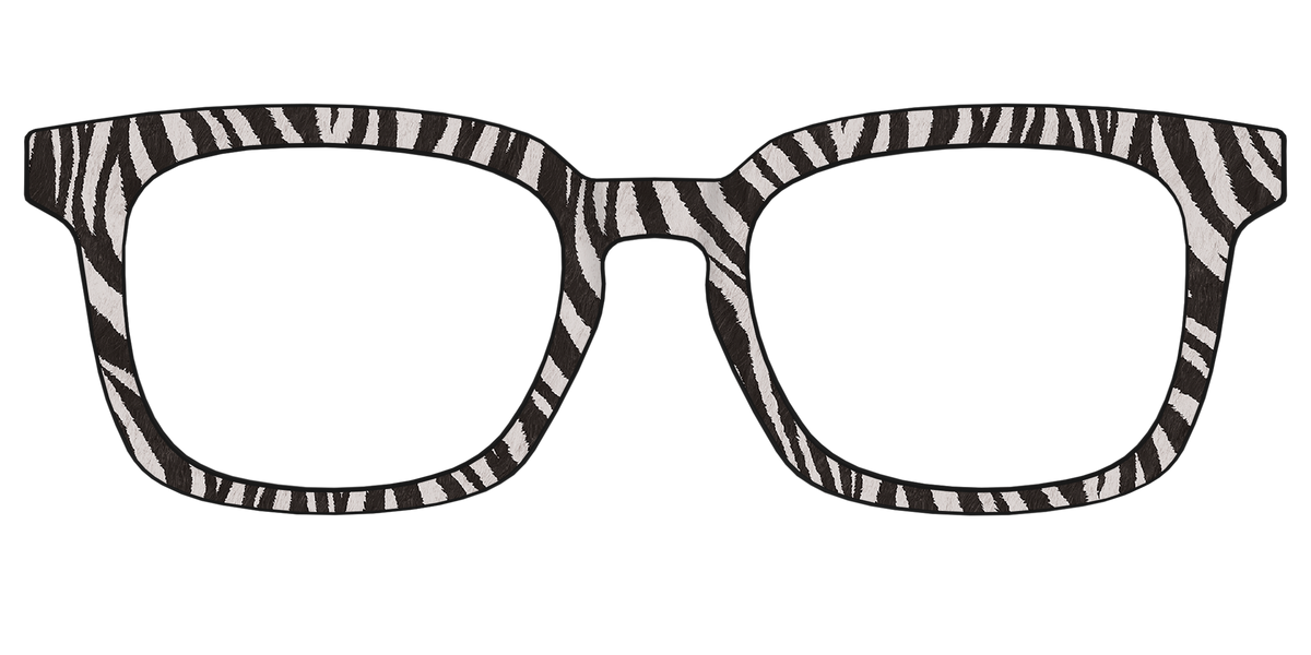 The Zebra Stripes - Front Top Image - Pair Eyewear