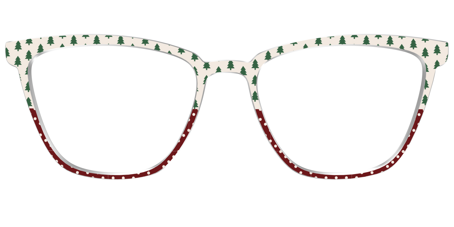 The Evergreen Pin Dot Split - Front Top Image - Pair Eyewear
