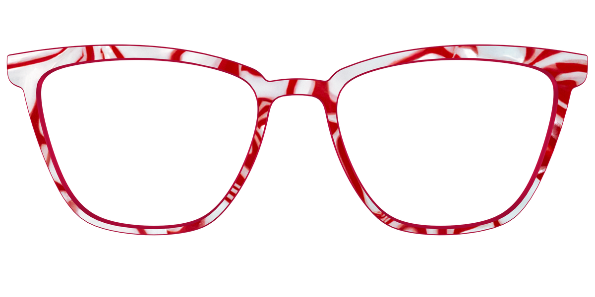 The Peppermint Swirl - Front Top Image - Pair Eyewear