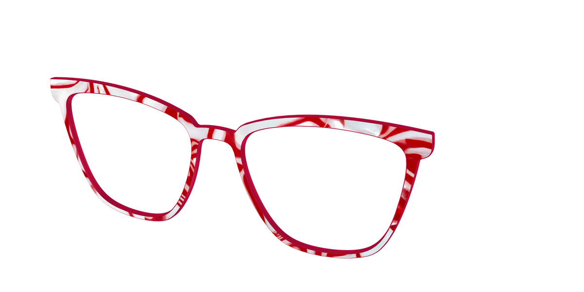 The Peppermint Swirl - Angle Top Image - Pair Eyewear