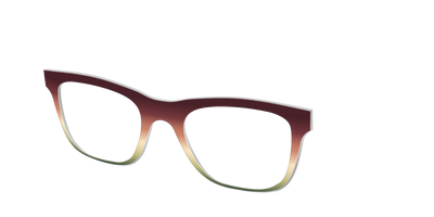 The Acorn to Moss Gradient - Angle Top Thumbnail - Pair Eyewear