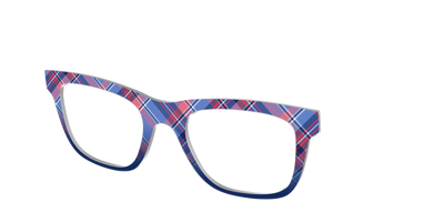 The Admiral Plaid - Angle Top Thumbnail - Pair Eyewear